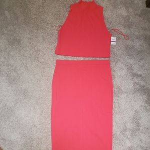 Bar III Crop top w/pencil skirt